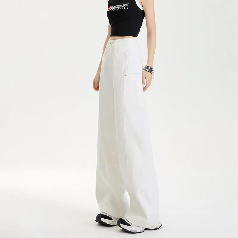 FAIRWHALE Casual Pants Women's White-2