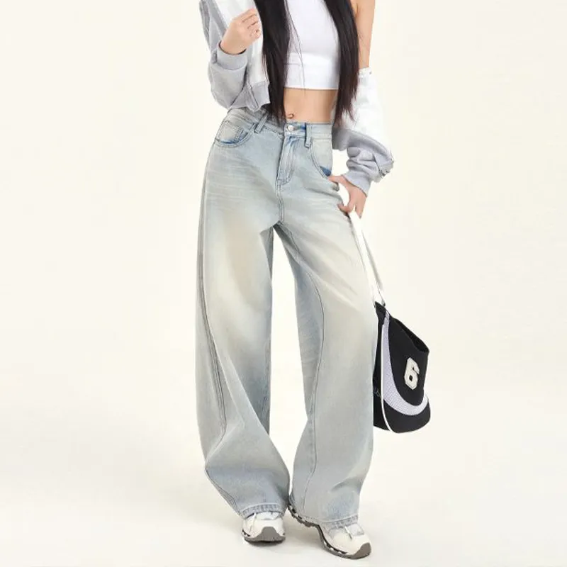 FAIRWHALE Jeans Women's Light Blue-2