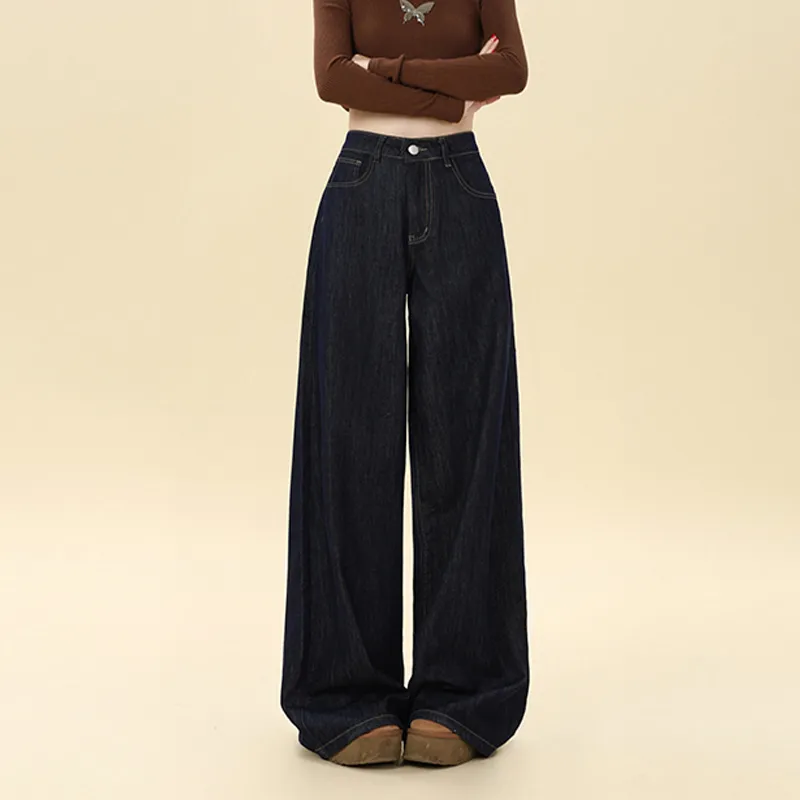 FAIRWHALE Jeans Women's Dark Blue-9