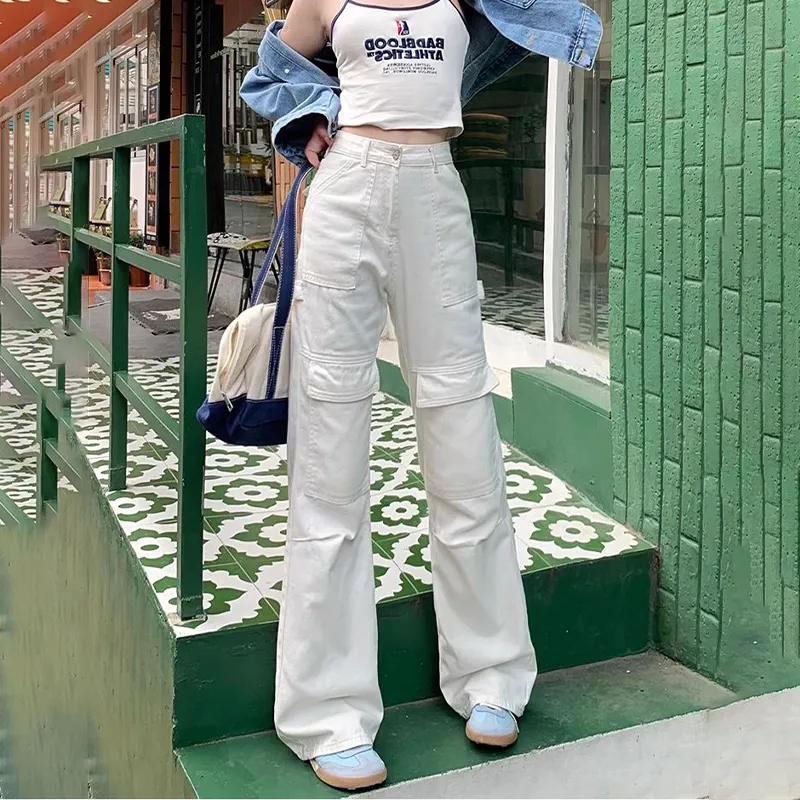 FAIRWHALE Jeans Women's White-2