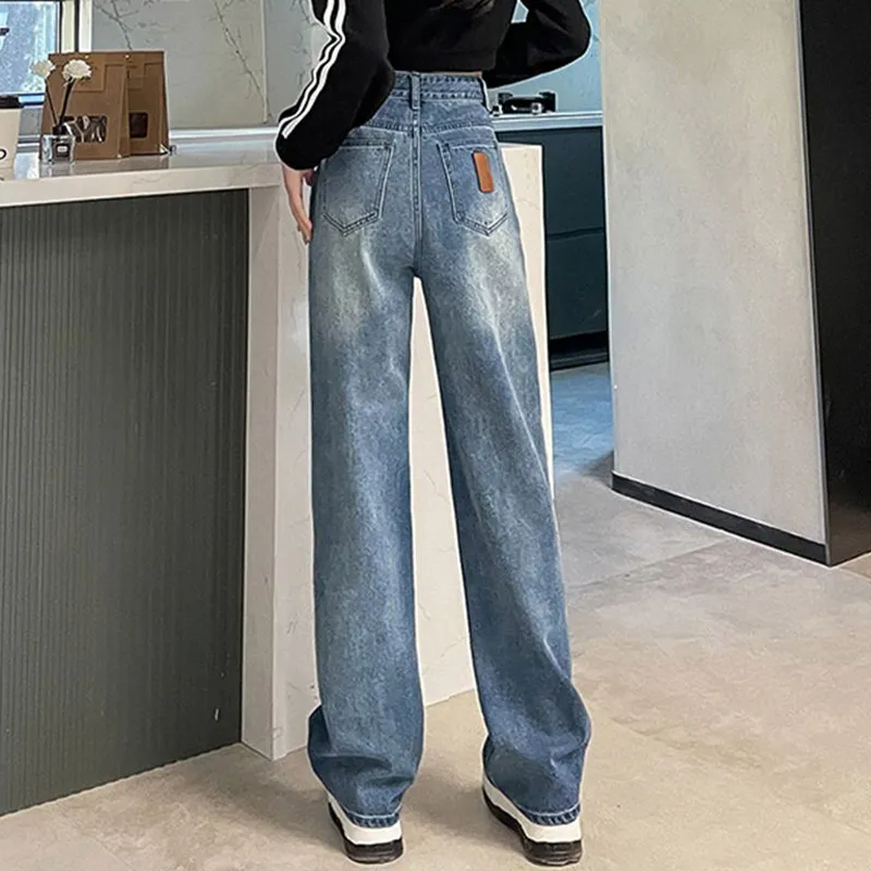 FAIRWHALE Jeans Women's Vintage Blue-1