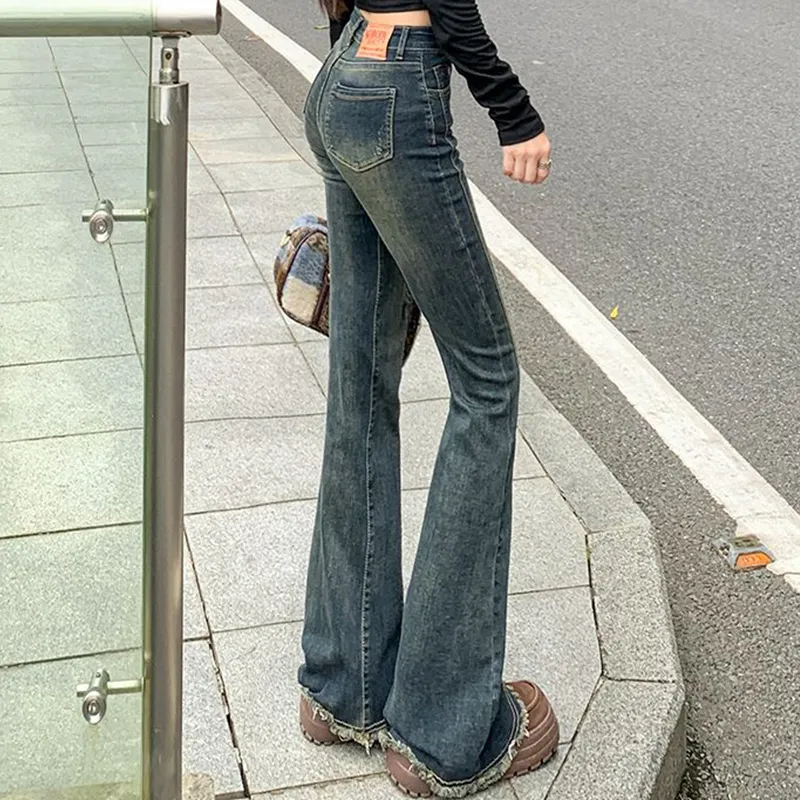 FAIRWHALE Jeans Women's Vintage Blue-14