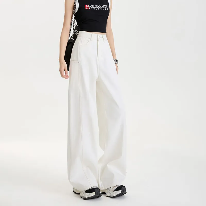 FAIRWHALE Casual Pants Women's White-1