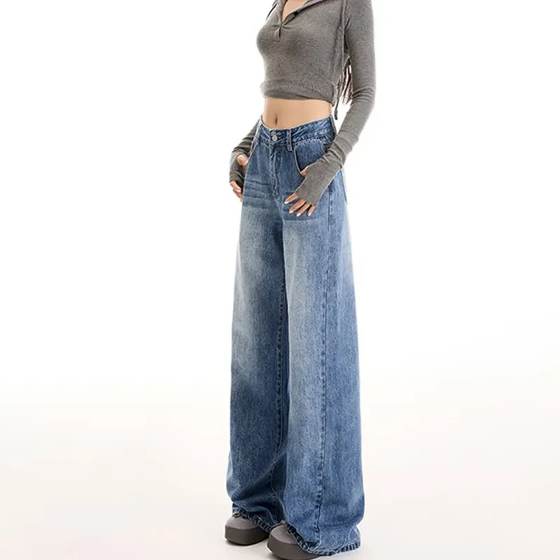 FAIRWHALE Jeans Women's Vintage Blue-2