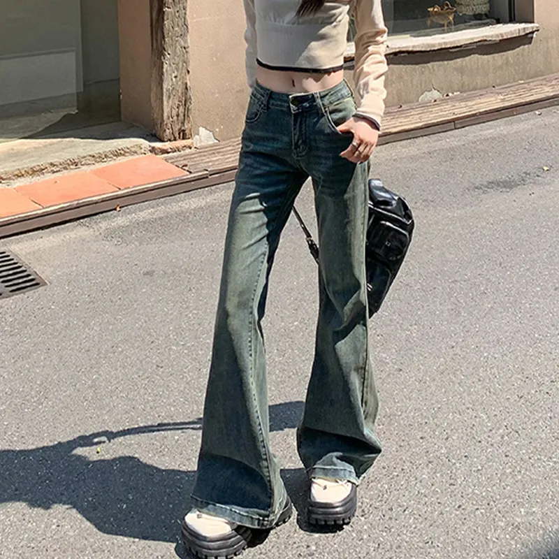 FAIRWHALE Jeans Women's Vintage Blue-6