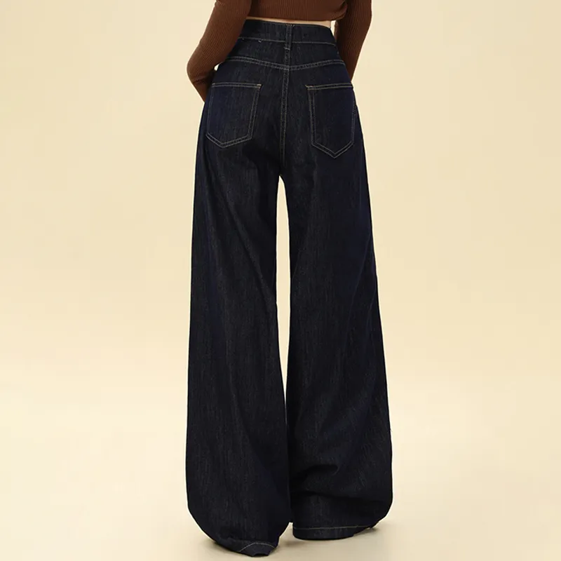 FAIRWHALE Jeans Women's Dark Blue-15