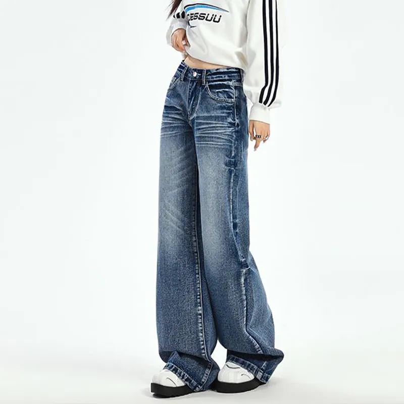 FAIRWHALE Jeans Women's Vintage Blue-2