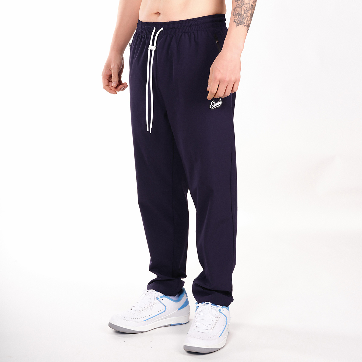 Slamble Casual Pants Unisex Black XXL - POIZON