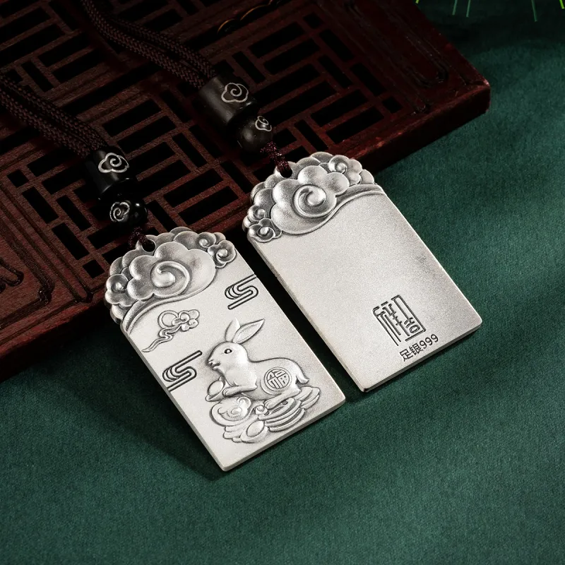Yu Yin 999 Fine Silver Pendants Unisex-17