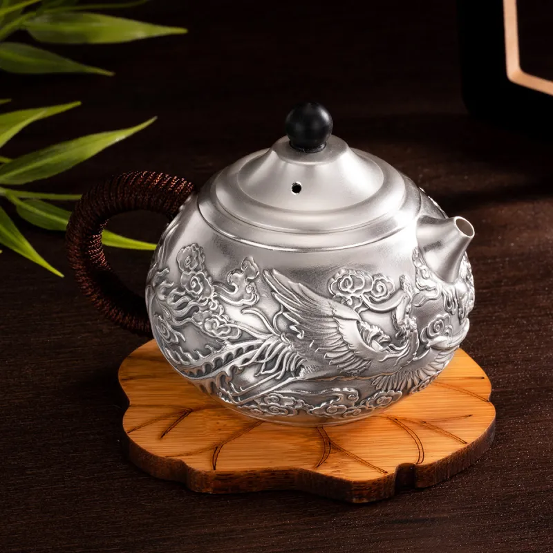 Yu Yin 999 Fine Silver Teapot Unisex-3
