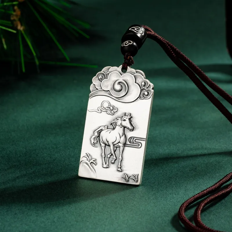 Yu Yin 999 Fine Silver Pendants Unisex-33