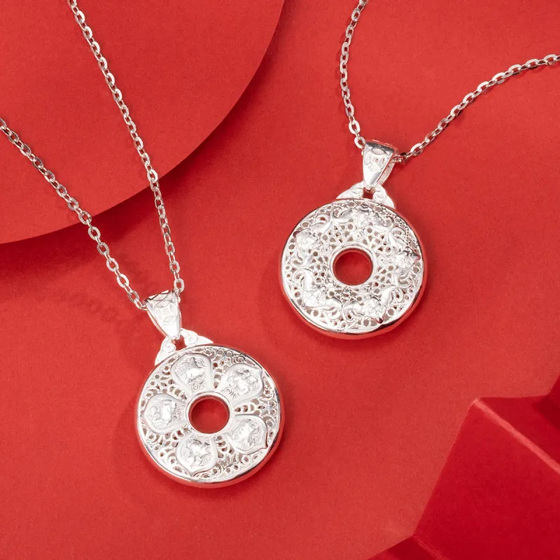 Yu Yin 990 Silver Pendants Unisex-2