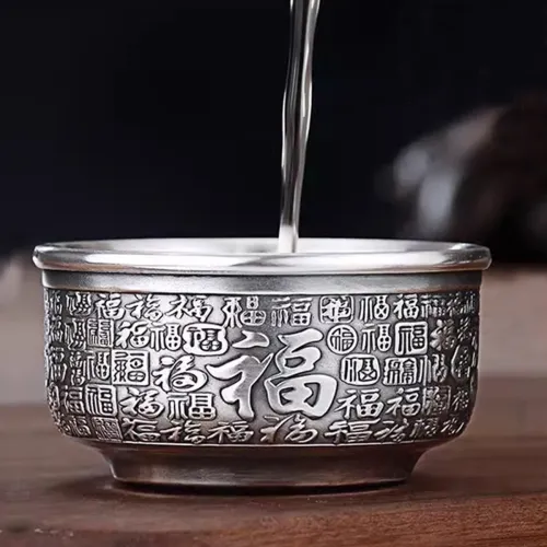 Yu Yin 999 Fine Silver Material Water Cup Master Cup Unisex