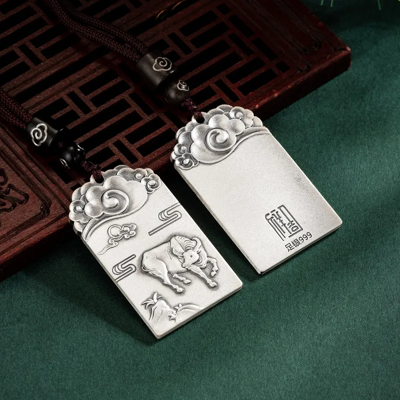 Yu Yin 999 Fine Silver Pendants Unisex-7