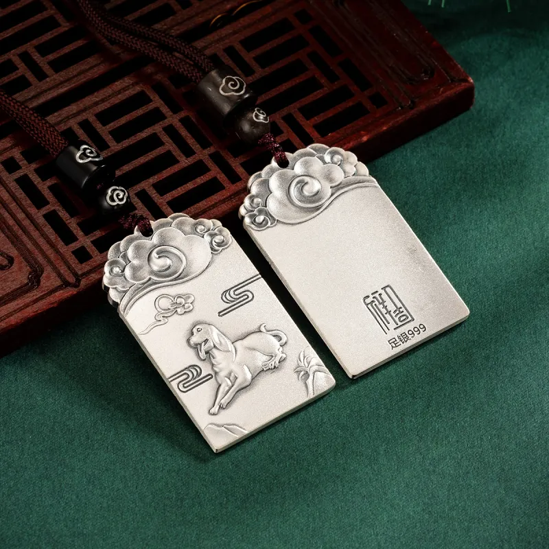 Yu Yin 999 Fine Silver Pendants Unisex-52