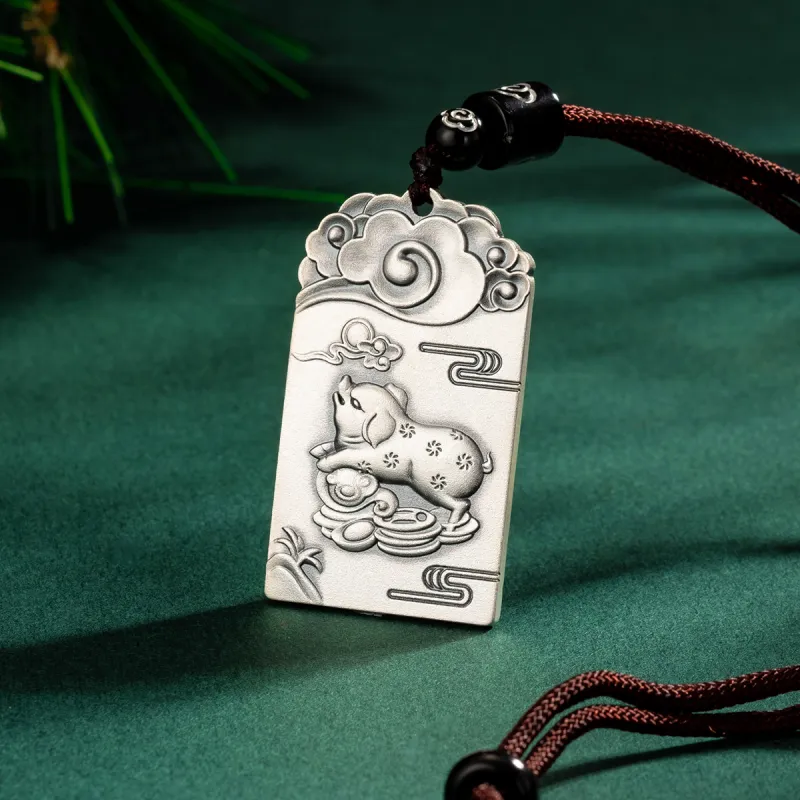 Yu Yin 999 Fine Silver Pendants Unisex-58