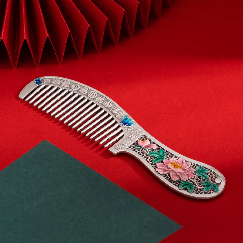 Yu Yin 999 Fine Silver Comb Women's-5