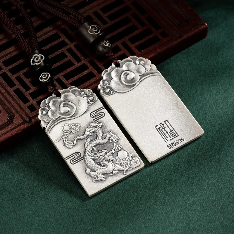 Yu Yin 999 Fine Silver Pendants Unisex-22