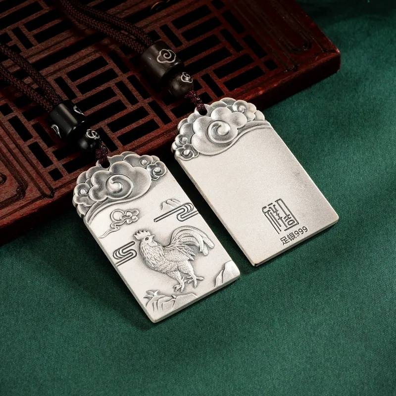 Yu Yin 999 Fine Silver Pendants Unisex-47