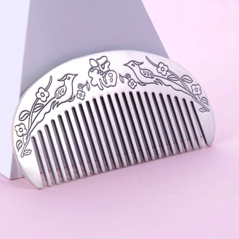 Yu Yin 999 Fine Silver Hair Comb Women's-3