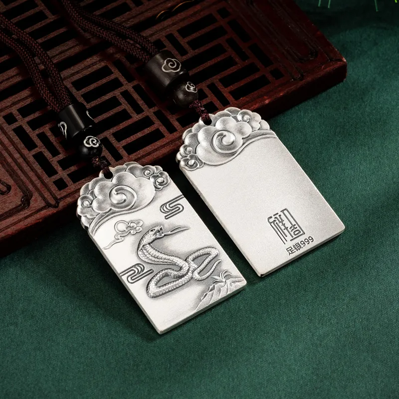 Yu Yin 999 Fine Silver Pendants Unisex-27