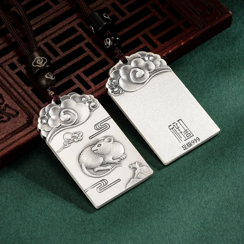 Yu Yin 999 Fine Silver Pendants Unisex-3