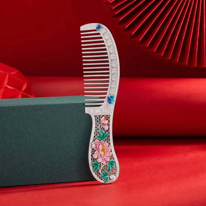 Yu Yin 999 Fine Silver Comb Women's-2