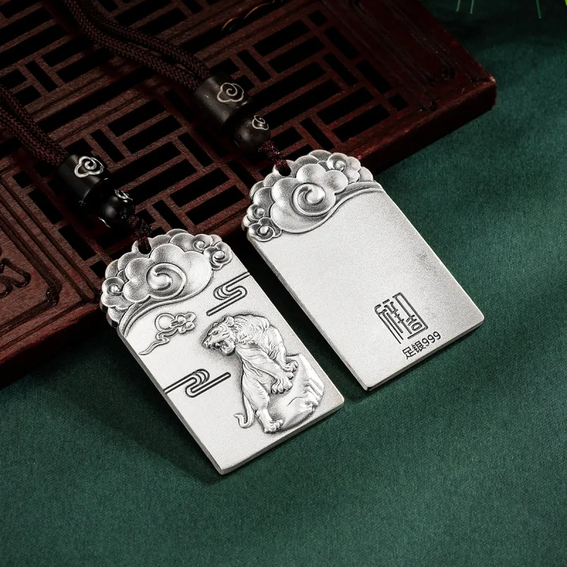 Yu Yin 999 Fine Silver Pendants Unisex-12