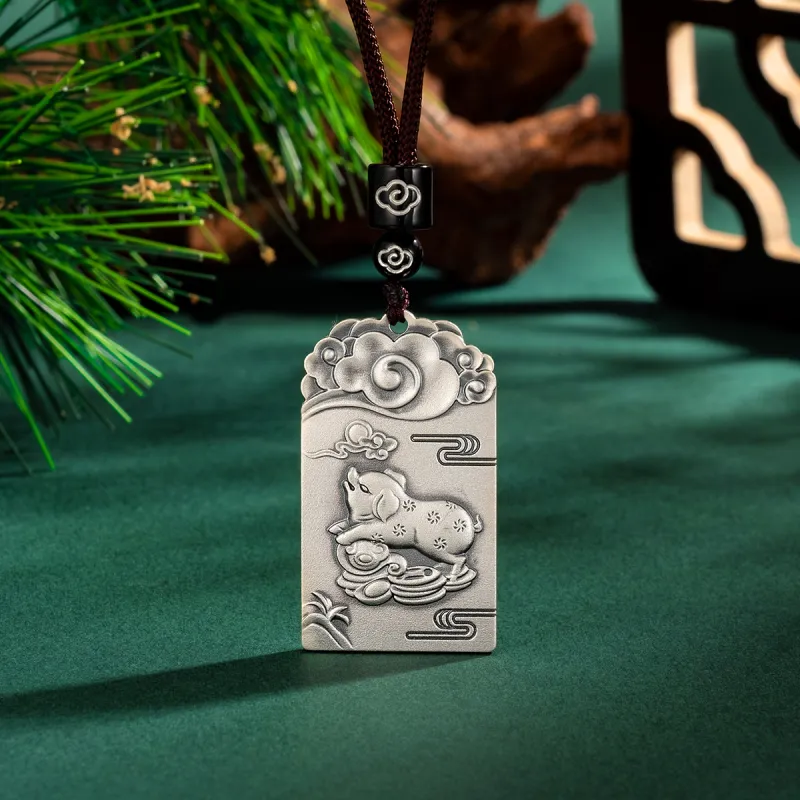 Yu Yin 999 Fine Silver Pendants Unisex-59
