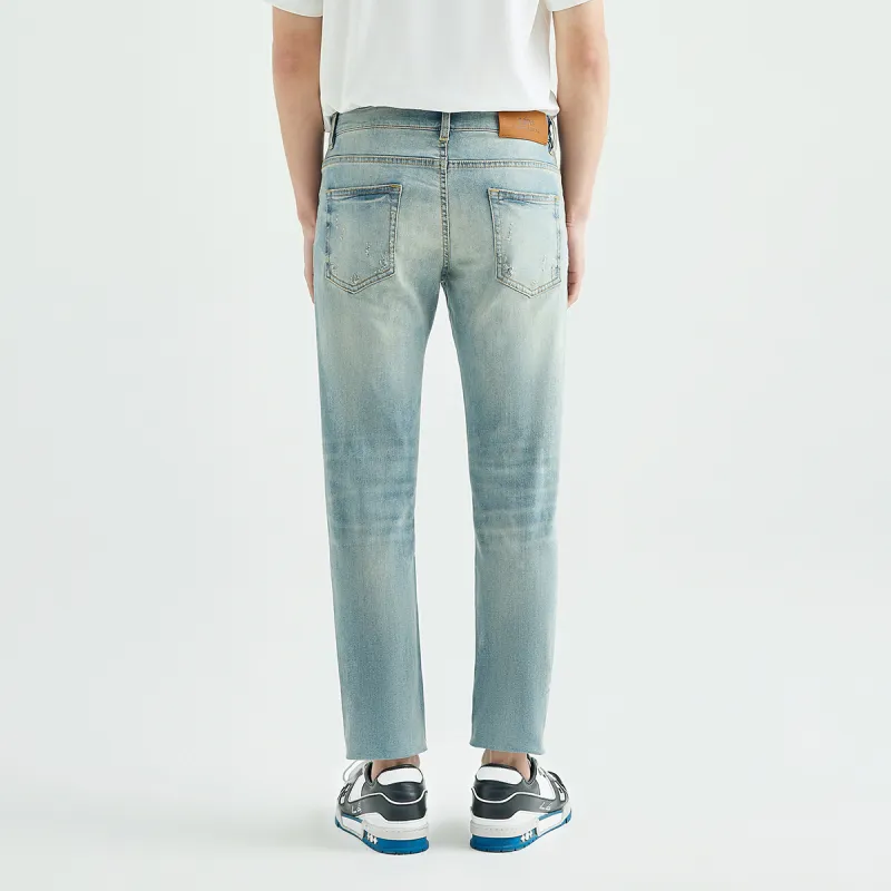 23R+ Spring Summer Thin Ankle Length Jeans Men's-3