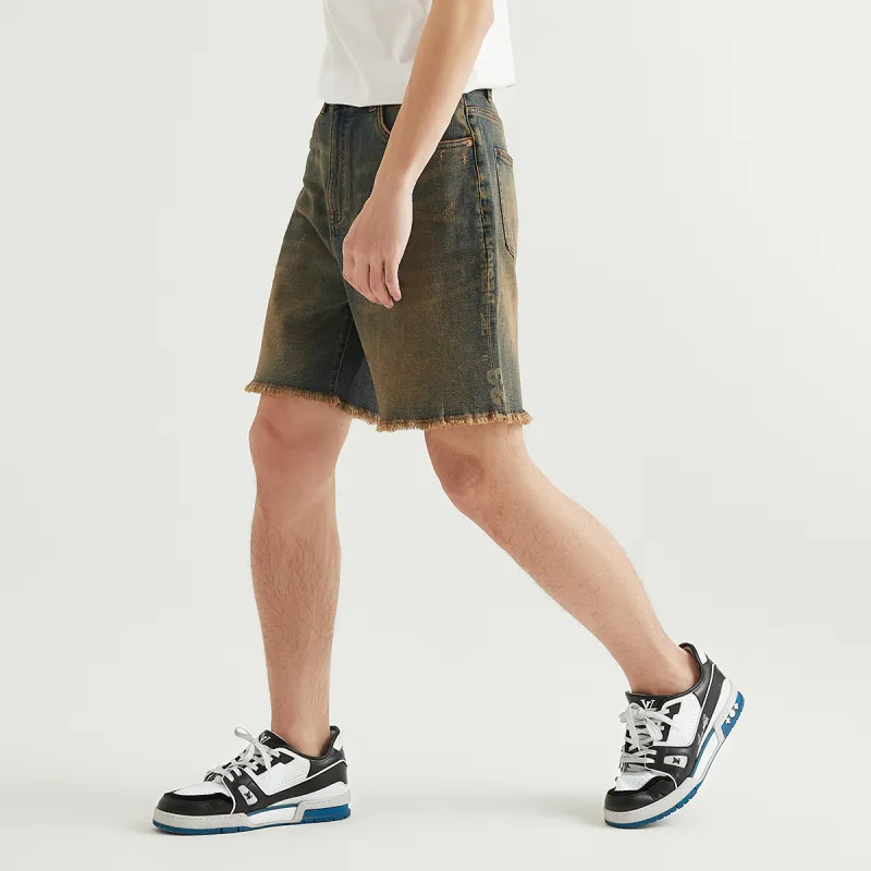 23R+ Denim Shorts Men Blue-4