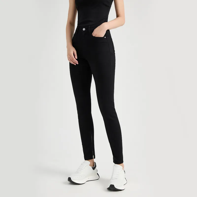 23R+ Fall And Winter Jeans Women's Black-3