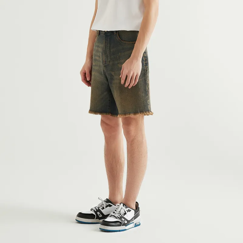 23R+ Denim Shorts Men Blue-6