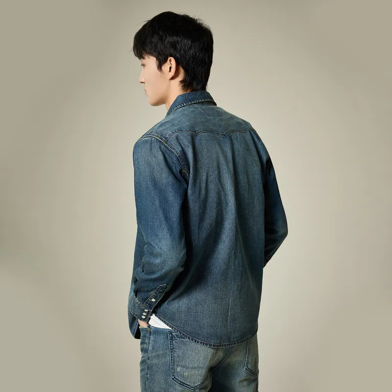 23R+ Shirts Men Royal Blue-2