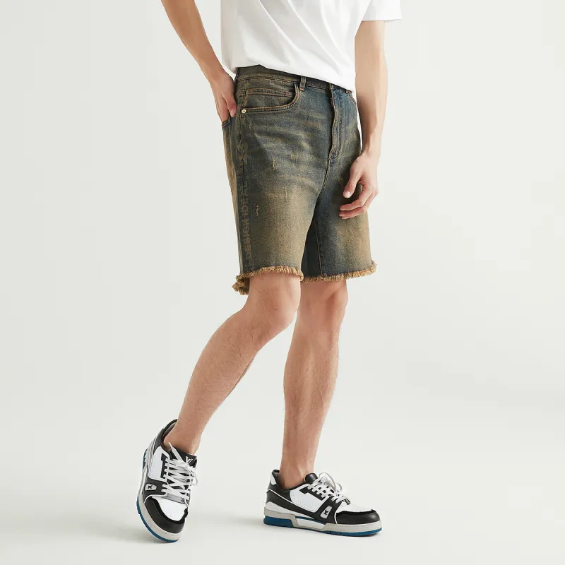 23R+ Denim Shorts Men Blue-5