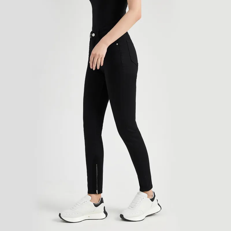 23R+ Fall And Winter Jeans Women's Black-6