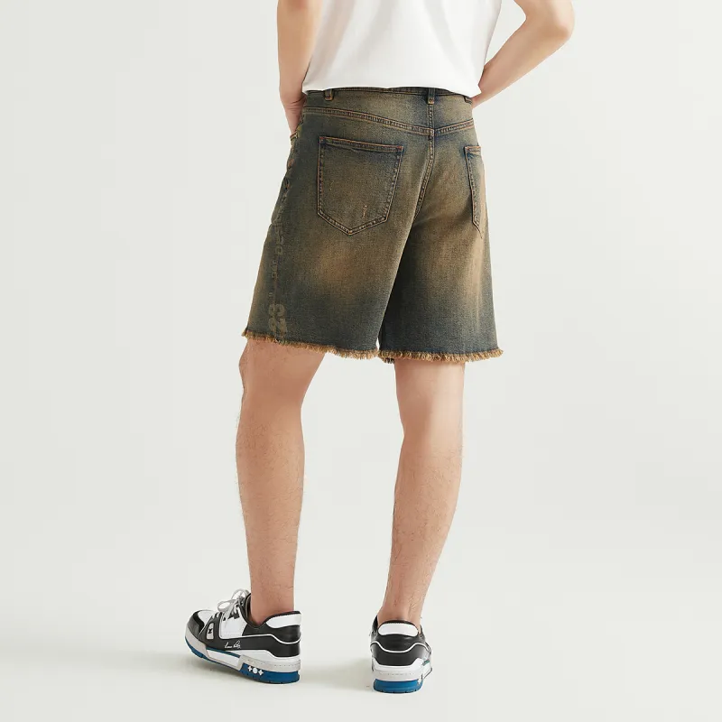23R+ Denim Shorts Men Blue-3