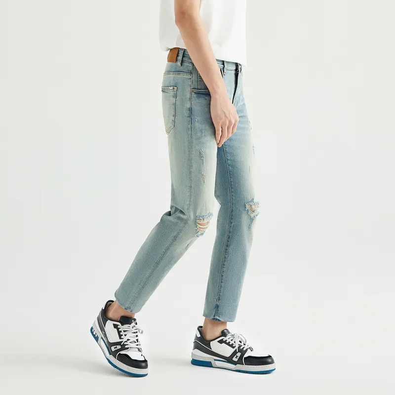23R+ Spring Summer Thin Ankle Length Jeans Men's-4
