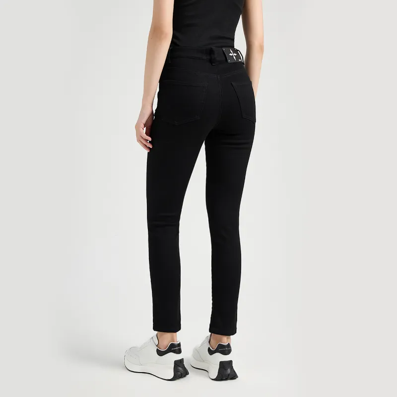 23R+ Fall And Winter Jeans Women's Black-5