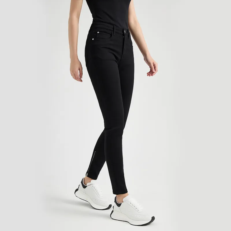 23R+ Fall And Winter Jeans Women's Black-2