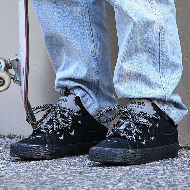 Go Go! Chance ピトックグルカ US8 1/2 BLACK GOLUCK Skateboard Shoes Unisex Low-Top Black Black US M 8