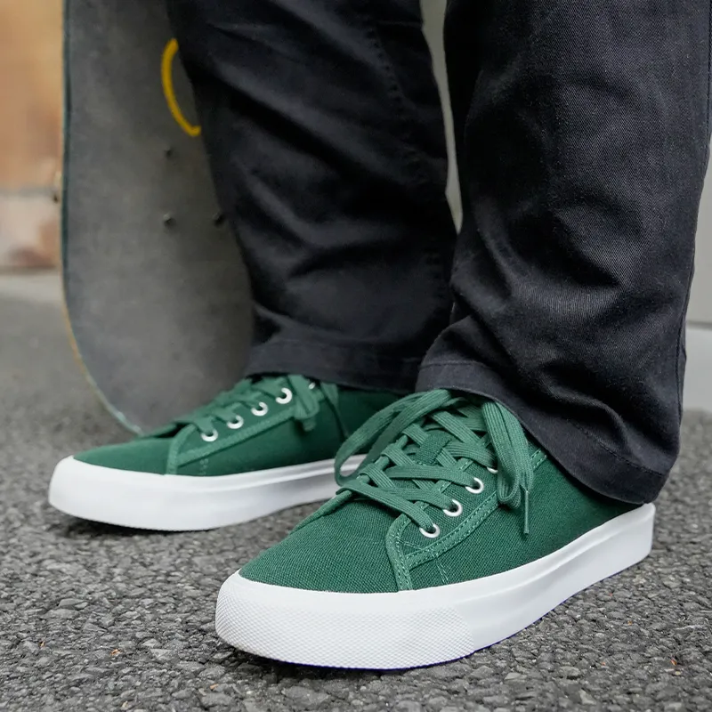 GOLUCK Lightweight And Breathable Low Top Skateboard Shoes Unisex Forest Green-4