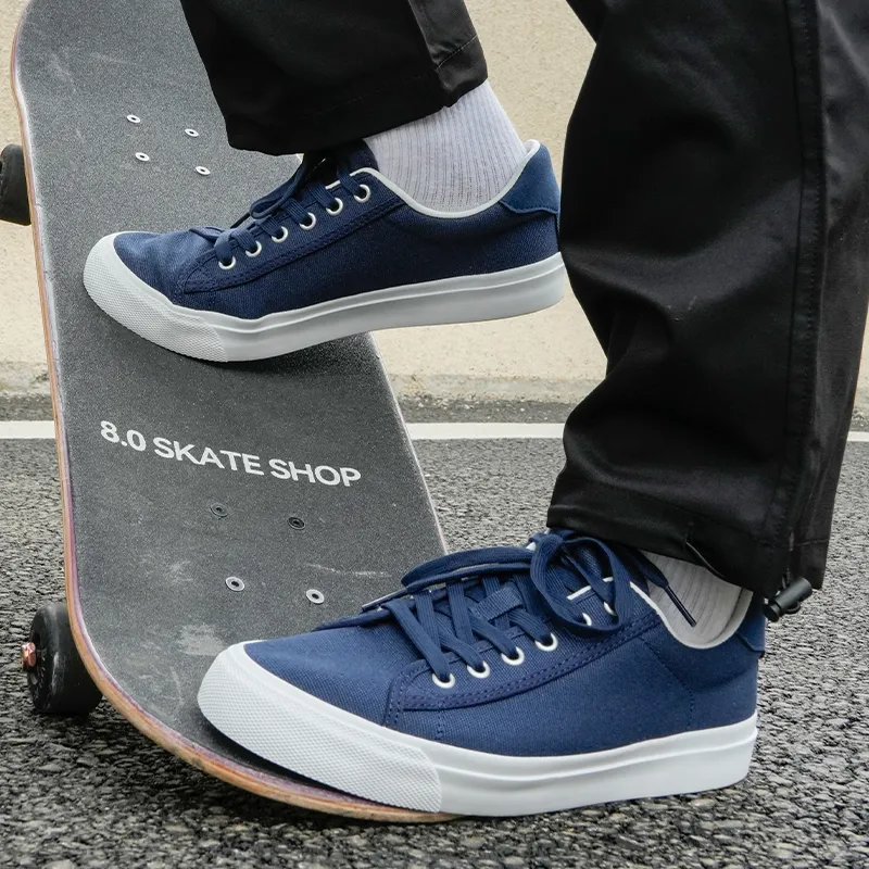 GOLUCK Lightweight And Breathable Low Top Skateboard Shoes Unisex Galaxy Blue-6