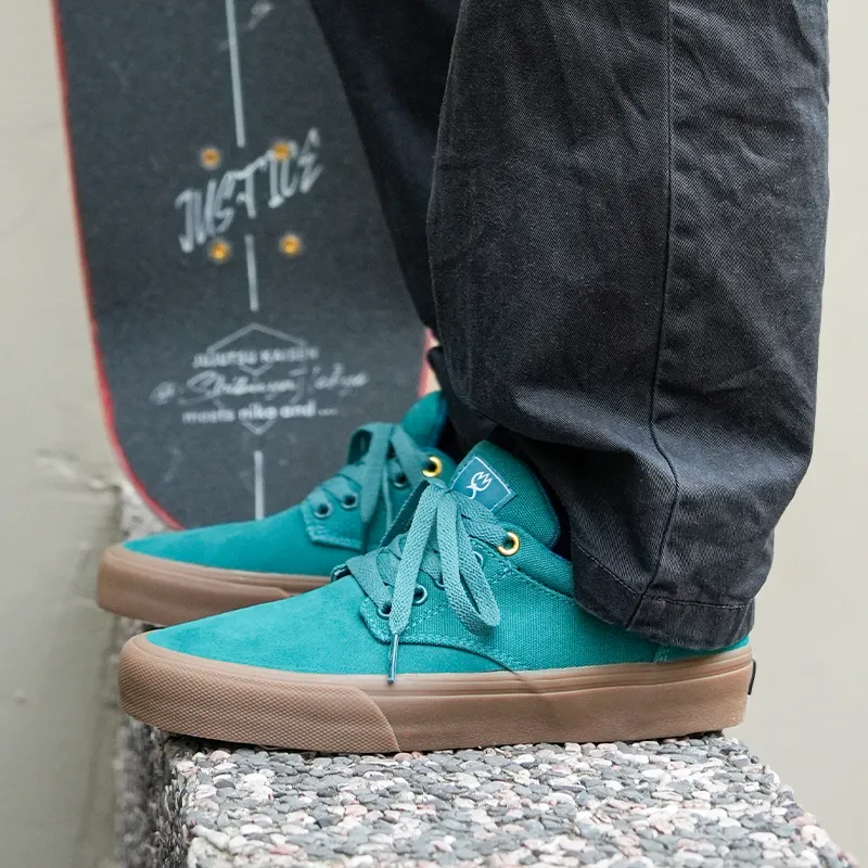 GOLUCK Cushioning, Wear Resistant Low Top Skateboard Shoes Unisex Wild Duck Green-2