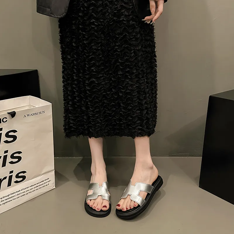 CZRSK Quiet Slip Resistant Abrasion Resistant Slide Slippers Women's-11
