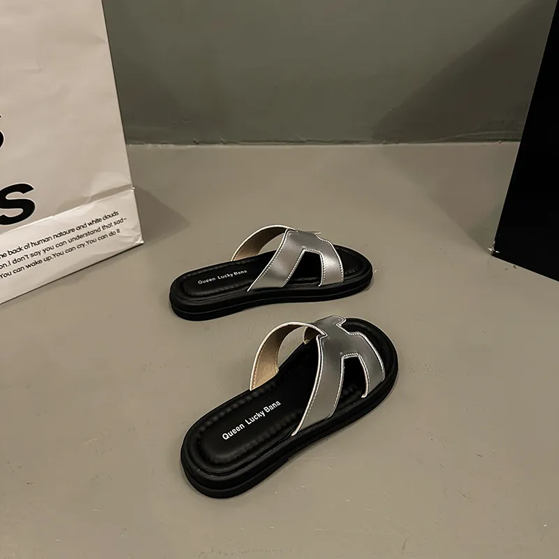 CZRSK Quiet Slip Resistant Abrasion Resistant Slide Slippers Women's-9