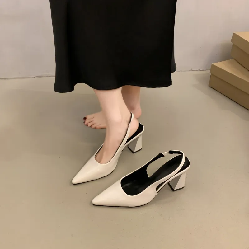 CZRSK Chunky Heel High Heels Women's-6