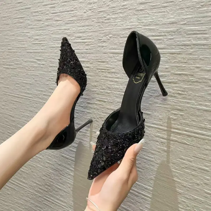 CZRSK Slim Heel High Heels Women's-1