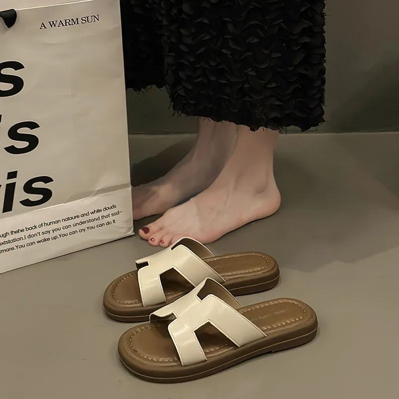 CZRSK Quiet Slip Resistant Abrasion Resistant Slide Slippers Women's-17