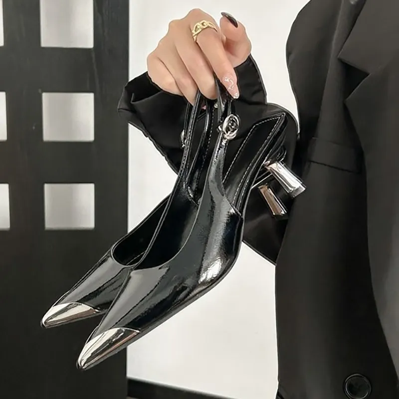 CZRSK Block Heel High Heels 7CM Women's-2